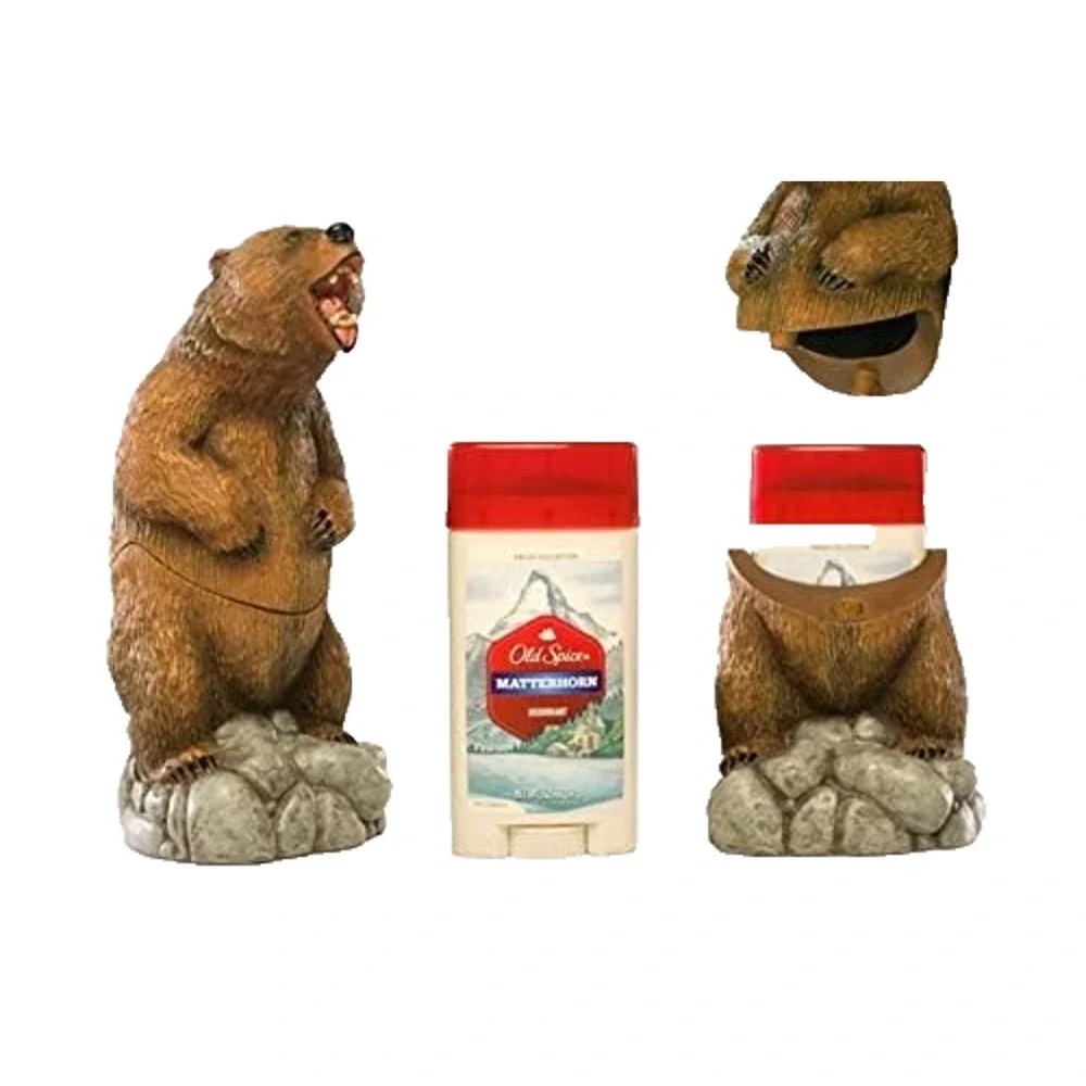 NEW Old Spice Bearglove Collectible Figurine Stick Deodorant Holder Sealed Box